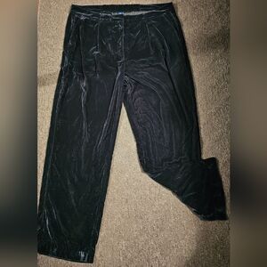 Old Navy Green Velvet Trouser Pants